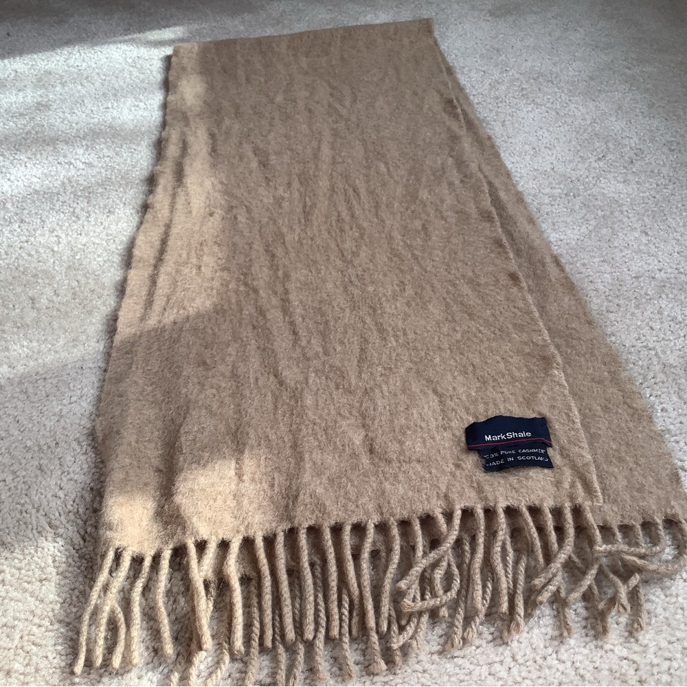 Mark Shale 100% pure cashmere , made in Scotland , scarf